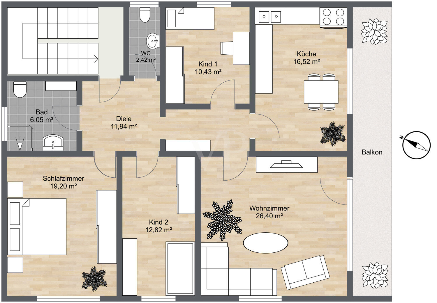 Wohnung zum Kauf 449.000 € 4 Zimmer 112 m²<br/>Wohnfläche 1.<br/>Geschoss Arnbach Schwabhausen 85247