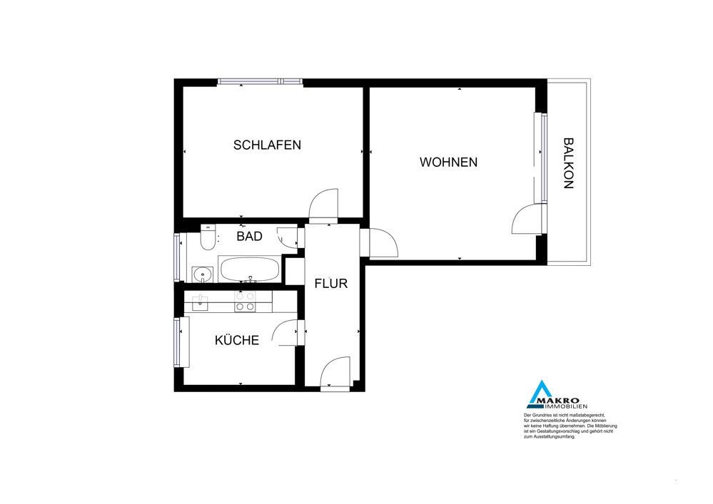 Wohnung zur Miete 649 € 2 Zimmer 59 m²<br/>Wohnfläche 3.<br/>Geschoss 01.01.2025<br/>Verfügbarkeit Berliner Str. 5 Wahlbezirk 21 Elmshorn 25335