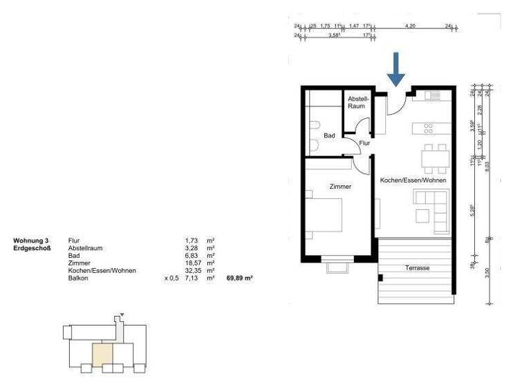 Wohnung zum Kauf - Erstbezug provisionsfrei 495.000 € 2 Zimmer 69,9 m² EG Ludwigshafen Bodman-Ludwigshafen 78351