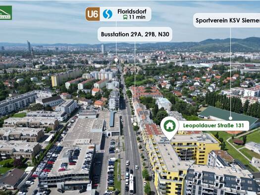Wohnung zur Miete 696 € 2 Zimmer 44,9 m² 2. Geschoss frei ab 01.10.2026 Leopoldauer Straße 131 Floridsdorf 1210