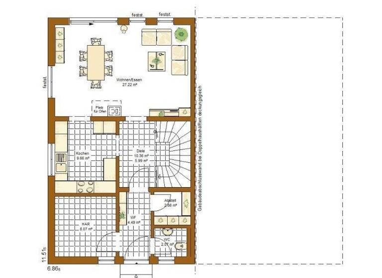 Doppelhaushälfte zum Kauf 665.200 € 5 Zimmer 174 m² 347 m² Grundstück Amberg 86854