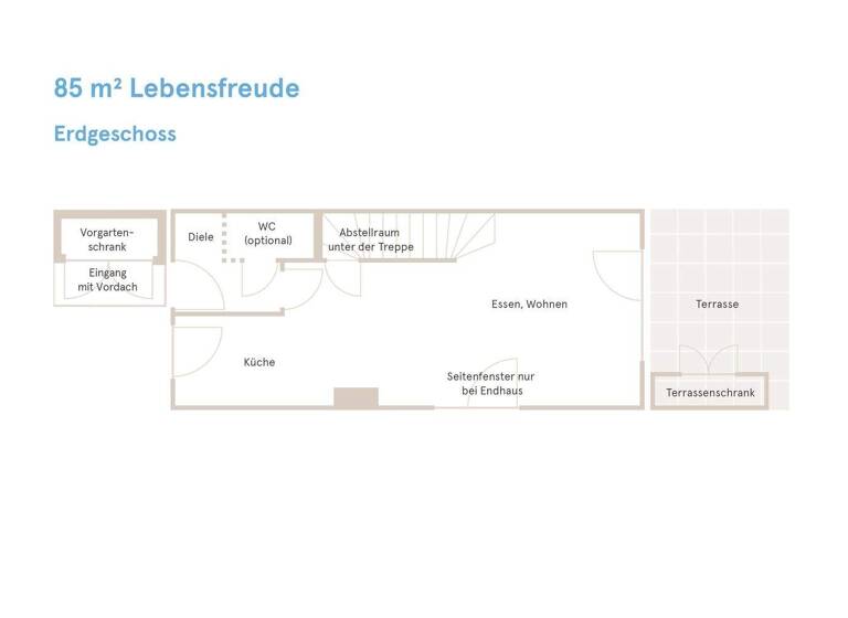 Reihenmittelhaus zum Kauf - Erstbezug provisionsfrei 419.990 € 3 Zimmer 85 m² 143,4 m² Grundstück Volkacher Straße 34 Großgründlach Nürnberg 90427