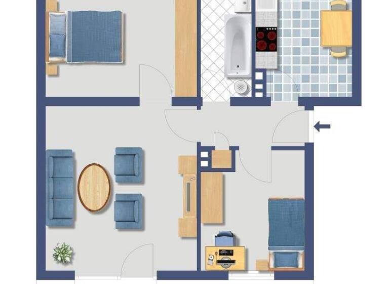 Wohnung zum Kauf provisionsfrei 257.000 € 3 Zimmer 59,3 m² 1. Geschoss Kiesselbachstraße 47 Holthausen Düsseldorf 40589