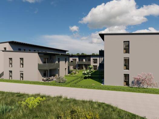 Wohnung zur Miete - Erstbezug 960 € 3 Zimmer 74,4 m² EG Platanenstraße Landau Landau an der Isar 94405