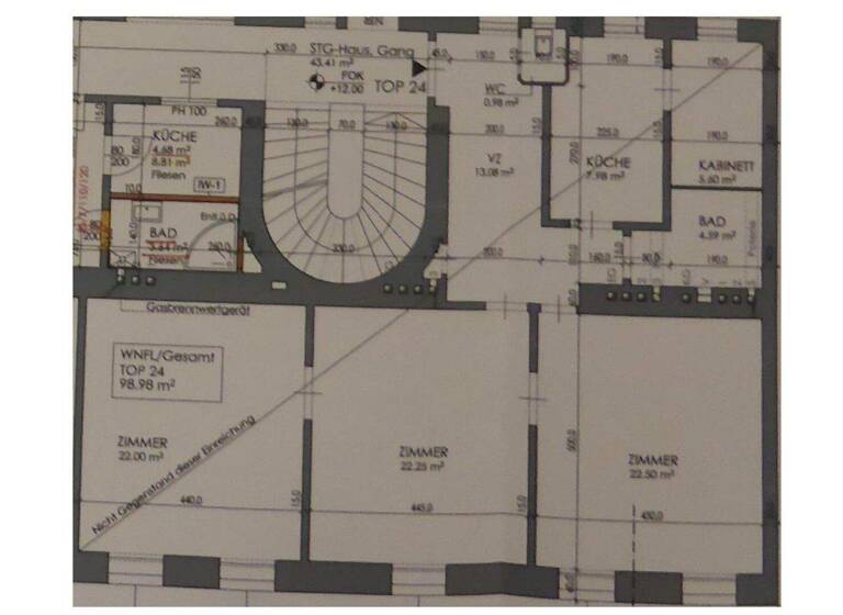Wohnung zum Kauf 625.000 € 3,5 Zimmer 99 m² 3. Geschoss Wien 1190