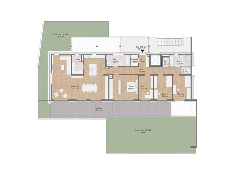 Wohnung zum Kauf 1.059.113 € 5 Zimmer 173,9 m² EG Waltendorfer Hauptstraße 54a Waltendorf Graz 8010