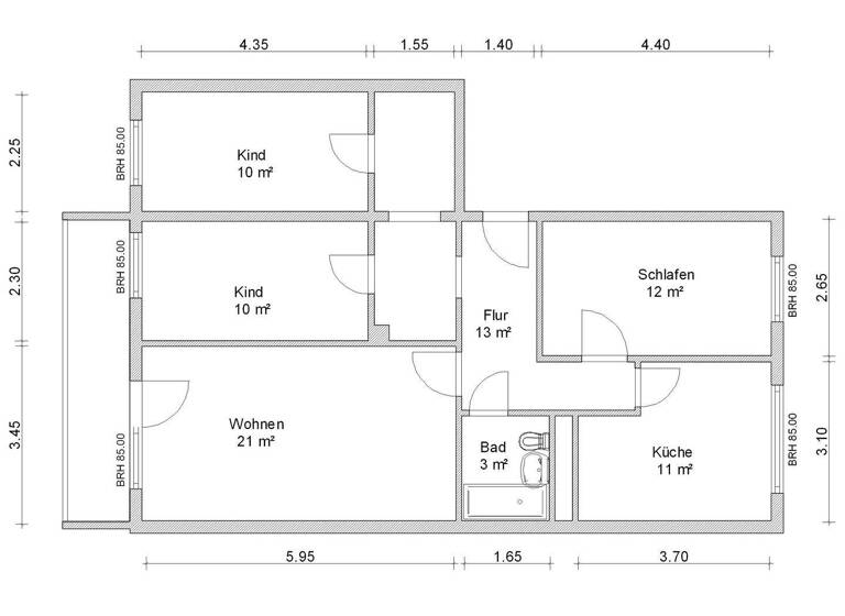 Wohnung zur Miete 487 € 4 Zimmer 84 m² 4. Geschoss Progreßweg 32 Eckersbach Zwickau 08066