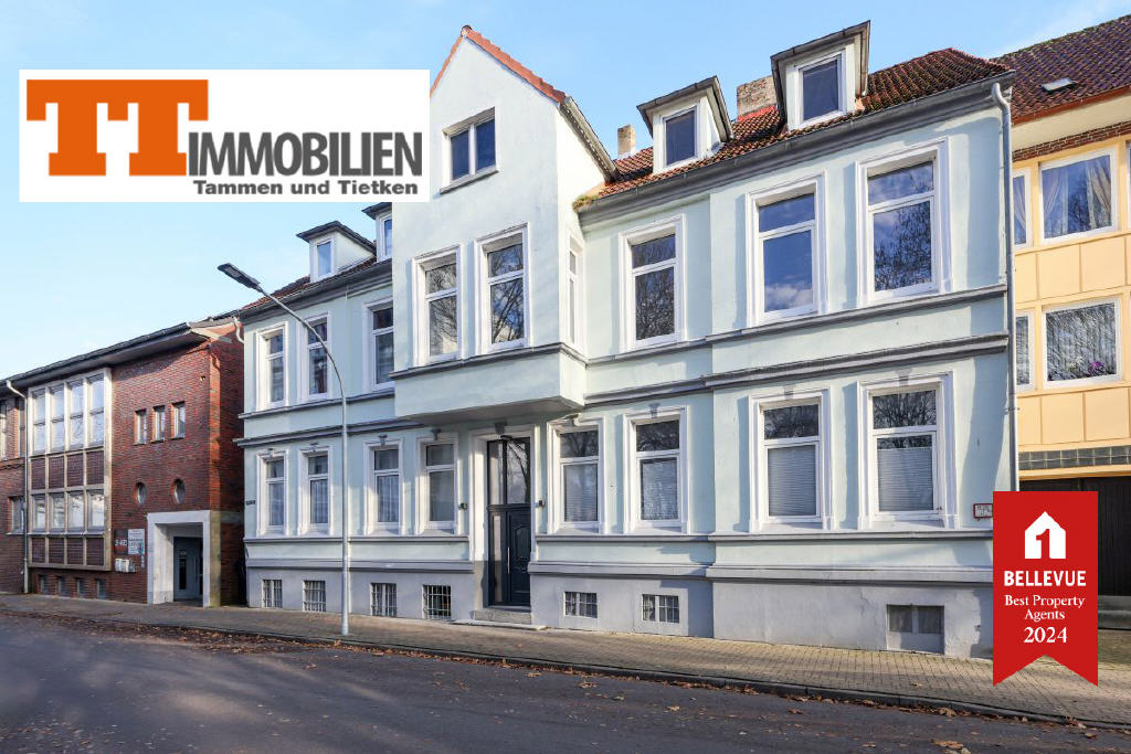 Wohnung zur Miete 600 € 4 Zimmer 90 m²<br/>Wohnfläche 1.<br/>Geschoss Heppens Wilhelmshaven-Heppens 26384