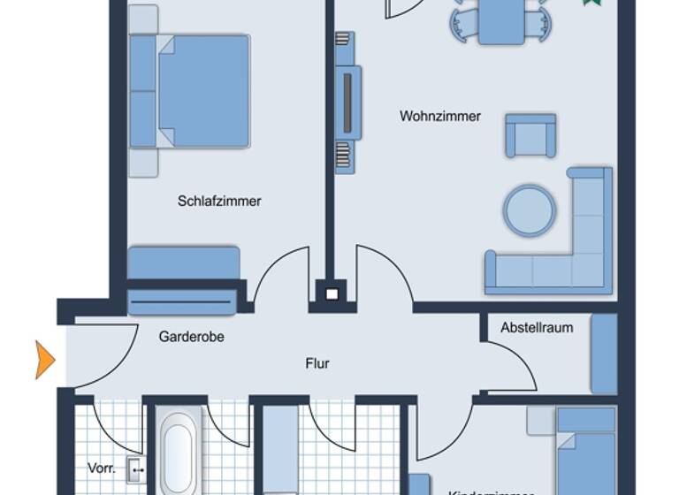 Wohnung zum Kauf 269.000 € 3 Zimmer 84 m² 1. Geschoss Innenstadt Rosenheim 83022