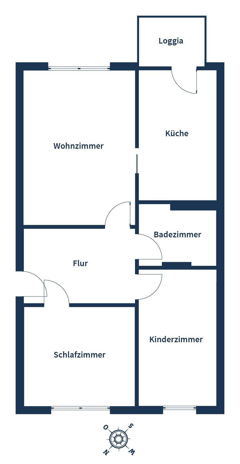 Wohnung zum Kauf 155.000 € 3 Zimmer 62,5 m²<br/>Wohnfläche 3.<br/>Geschoss Dierkow-Neu Rostock 18146