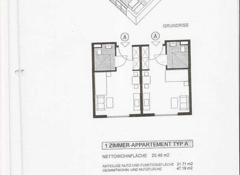 Studio zum Kauf 89.000 € 1 Zimmer 25,5 m² EG Altdorf 84032