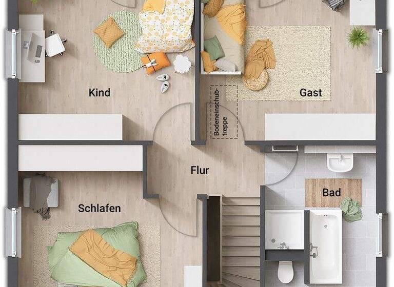 Einfamilienhaus zum Kauf - Erstbezug 373.995 € 4 Zimmer 123 m² 550 m² Grundstück Sassendorf Zapfendorf 96199