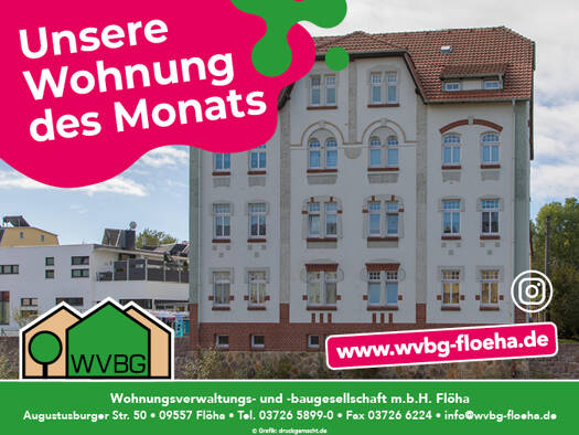 Wohnung zur Miete 290 € 1 Zimmer 52 m² 4. Geschoss frei ab sofort Zur Baumwolle 8 Flöha 09557