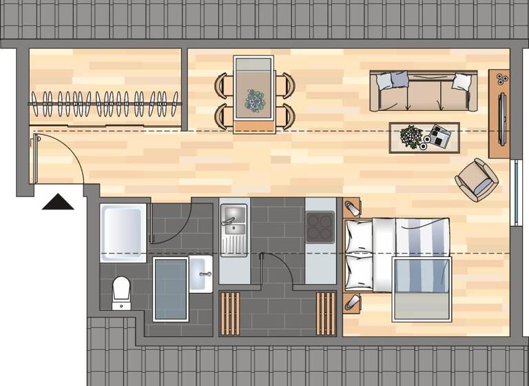Studio zur Miete 369 € 1 Zimmer 31 m² 3. Geschoss Ellernweg 4 Rotenburg 27356