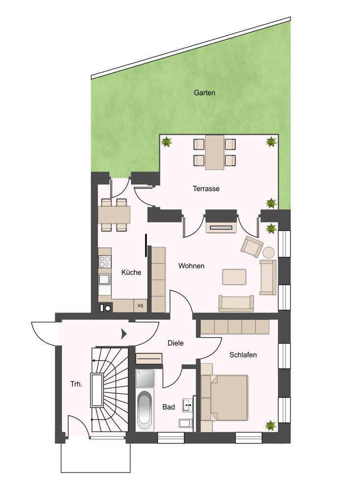 Wohnung zum Kauf 245.000 € 2 Zimmer 56 m²<br/>Wohnfläche Geisenfeld Geisenfeld 85290