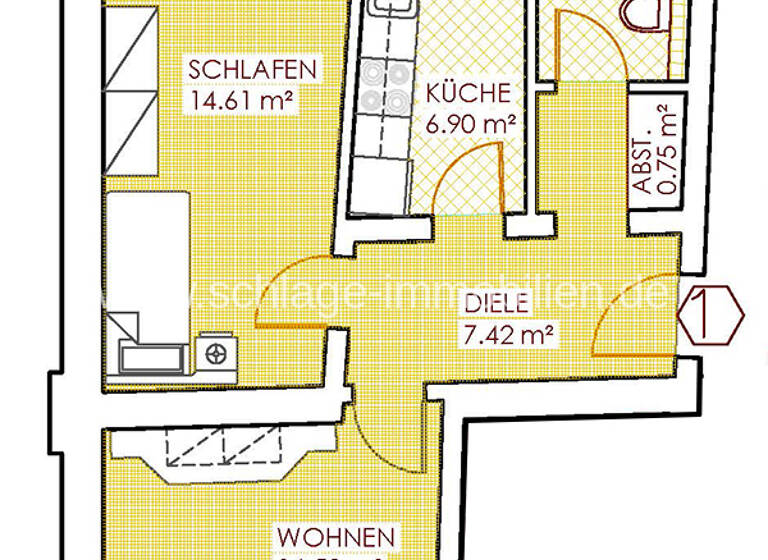 Wohnung zum Kauf 139.000 € 2 Zimmer 52,2 m²<br/>Wohnfläche EG<br/>Geschoss Mickten Dresden 01139