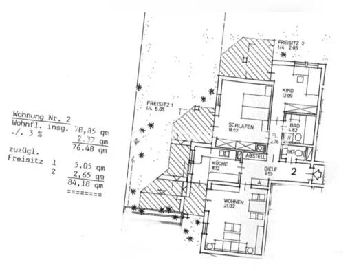 Wohnung zur Miete Tauschwohnung 1.050 € 3 Zimmer 84 m² EG Mooswald West 79110