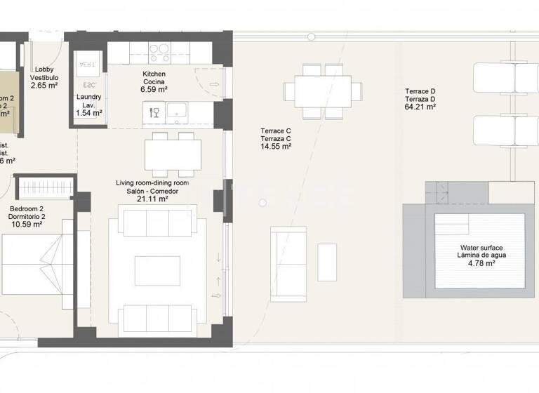 Studio zum Kauf 371.000 € 3 Zimmer 92 m² 1. Geschoss Málaga 29740