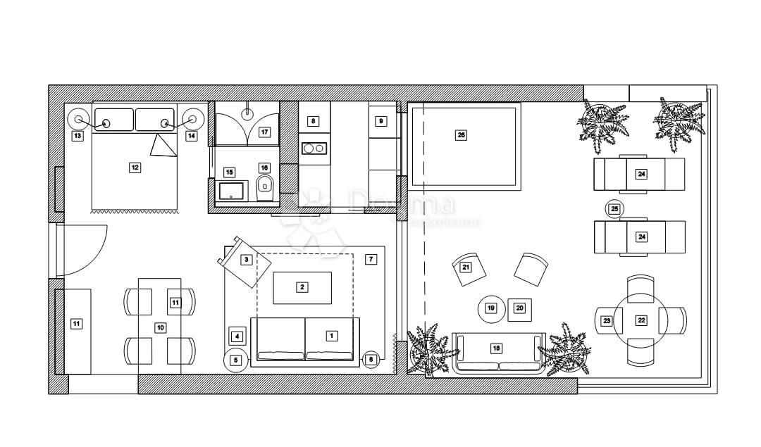 Wohnung zum Kauf 320.000 € 2 Zimmer 30 m²<br/>Wohnfläche Meje 21000