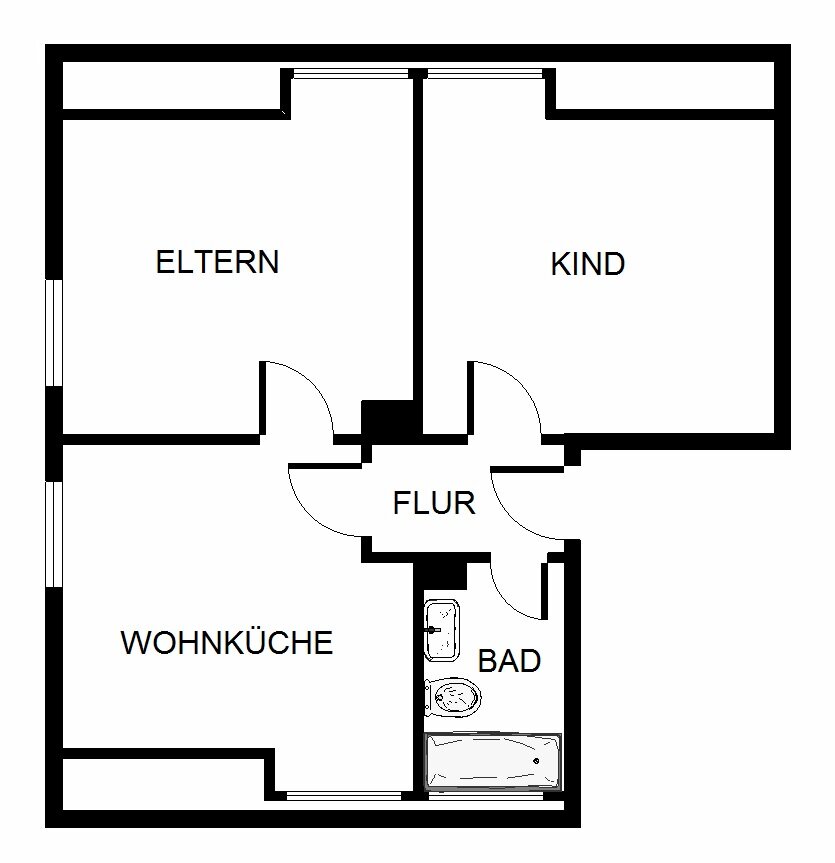 Wohnung zur Miete 430 € 2 Zimmer 54 m²<br/>Wohnfläche 2.<br/>Geschoss 01.02.2025<br/>Verfügbarkeit Ebertstraße 53 Mitte Bergkamen 59192