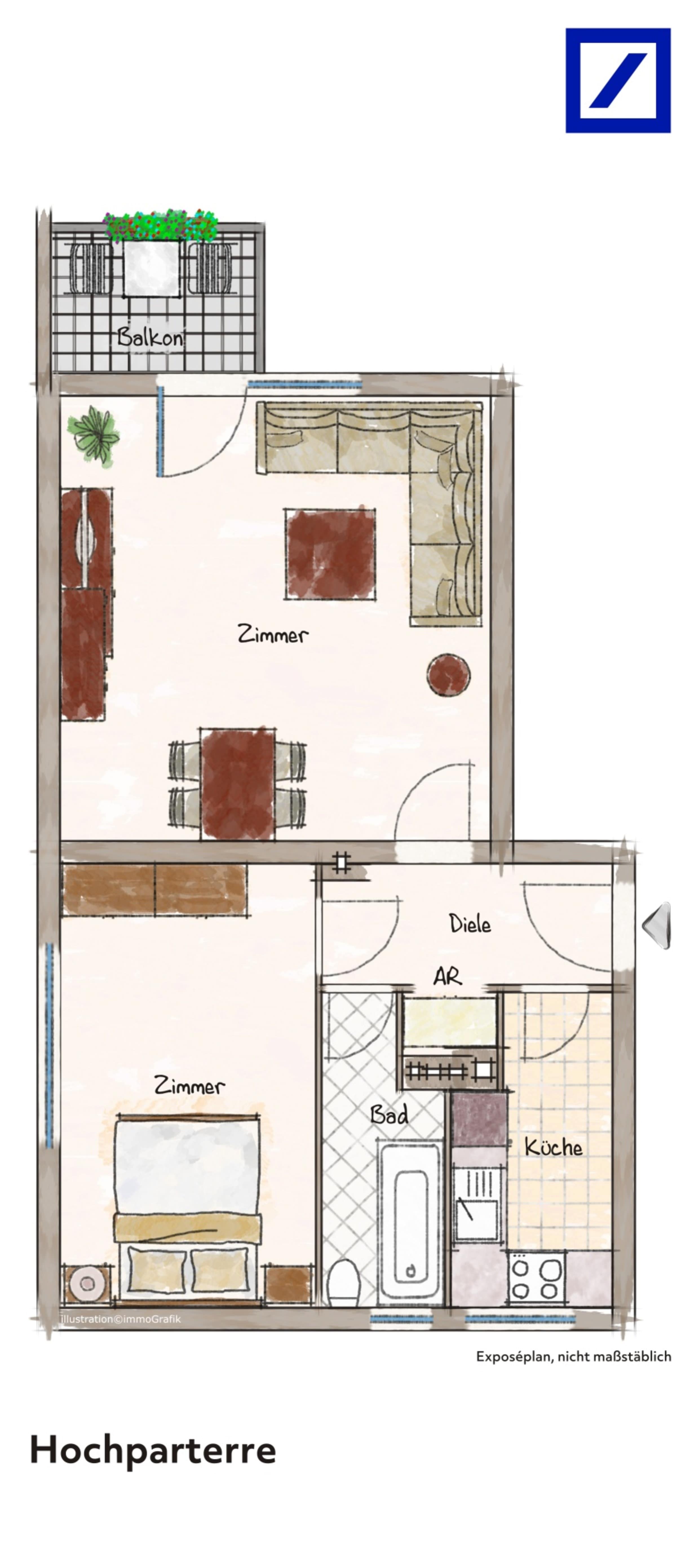 Wohnung zum Kauf 175.000 € 2 Zimmer 48 m²<br/>Wohnfläche Lichterfelde Berlin 12203