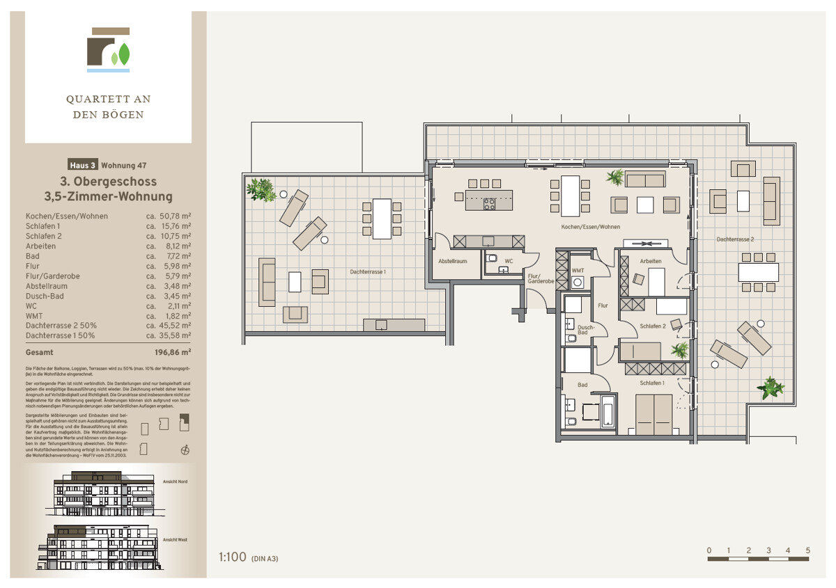 Penthouse zum Kauf 814.900 € 4 Zimmer 196,9 m²<br/>Wohnfläche Bergheim Bergheim 50126