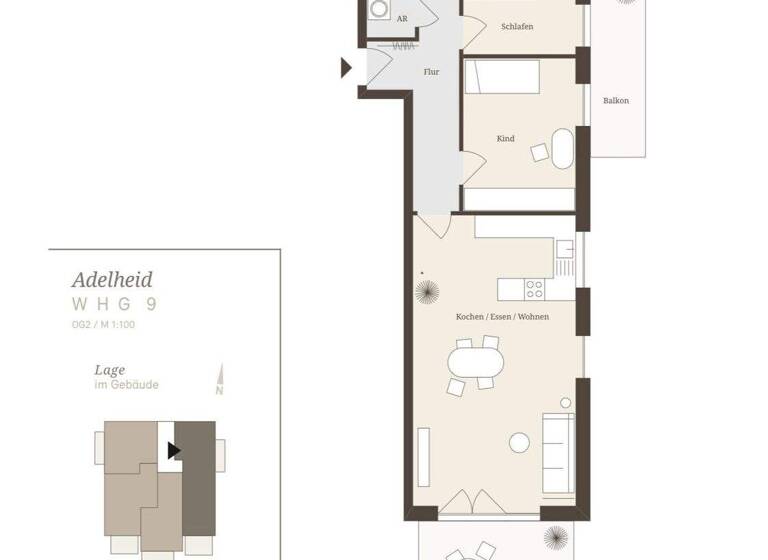 Wohnung zum Kauf provisionsfrei 585.000 € 3 Zimmer 89,9 m² 2. Geschoss Haslach Traunstein 83278
