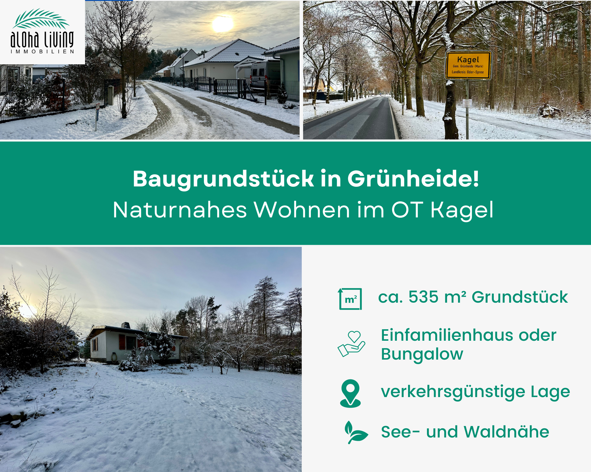 Grundstück zum Kauf 189.000 € 535 m²<br/>Grundstück Kagel Grünheide (Mark) 15537