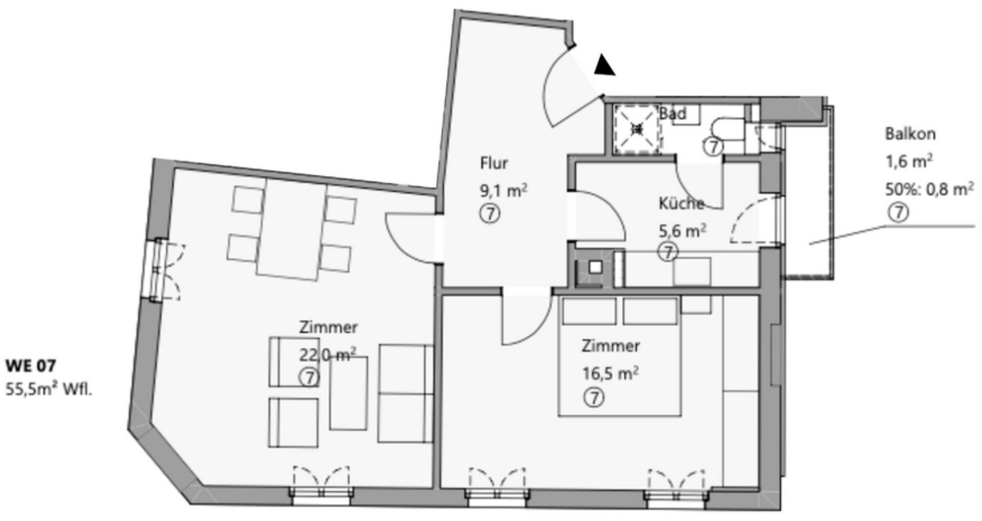 Wohnung zum Kauf provisionsfrei 315.000 € 2 Zimmer 55,5 m²<br/>Wohnfläche 2.<br/>Geschoss 01.02.2025<br/>Verfügbarkeit Rotenbergstraße 38 Ostheim Stuttgart 70190