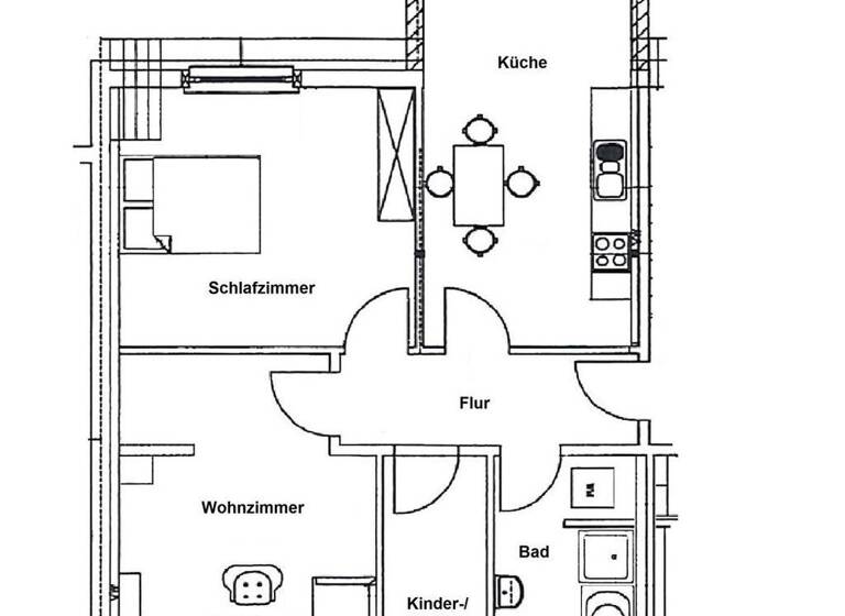 Wohnung zur Miete 460 € 3 Zimmer 79 m²<br/>Wohnfläche 4.<br/>Geschoss ab sofort<br/>Verfügbarkeit Zeißstraße 60 Hilbersdorf Chemnitz 09131
