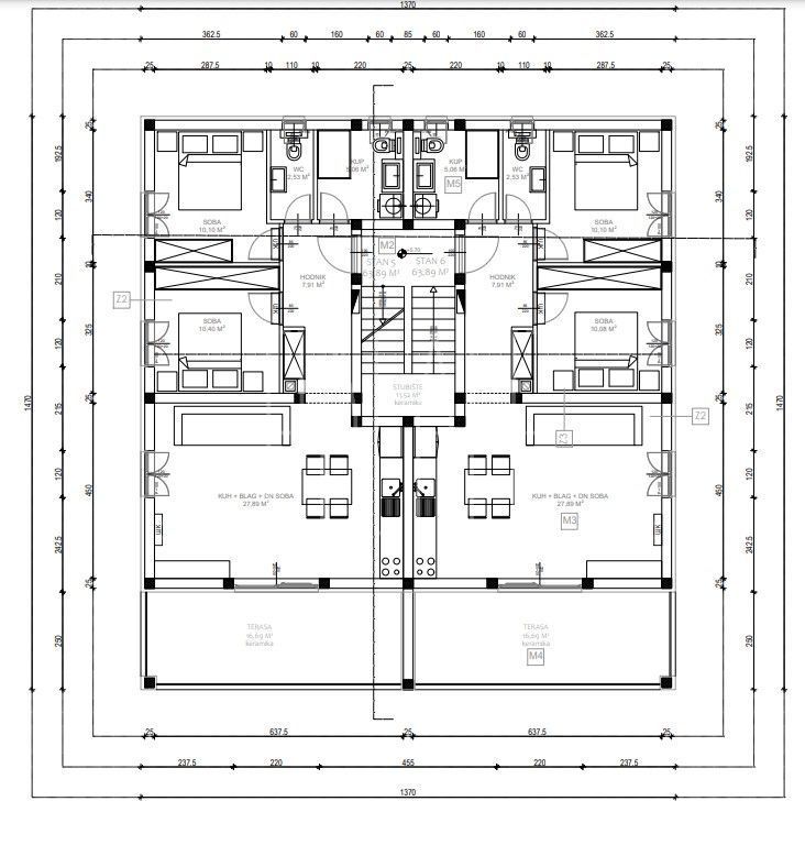 Wohnung zum Kauf 250.000 € 3 Zimmer 77 m²<br/>Wohnfläche 2.<br/>Geschoss Biograd na Moru center