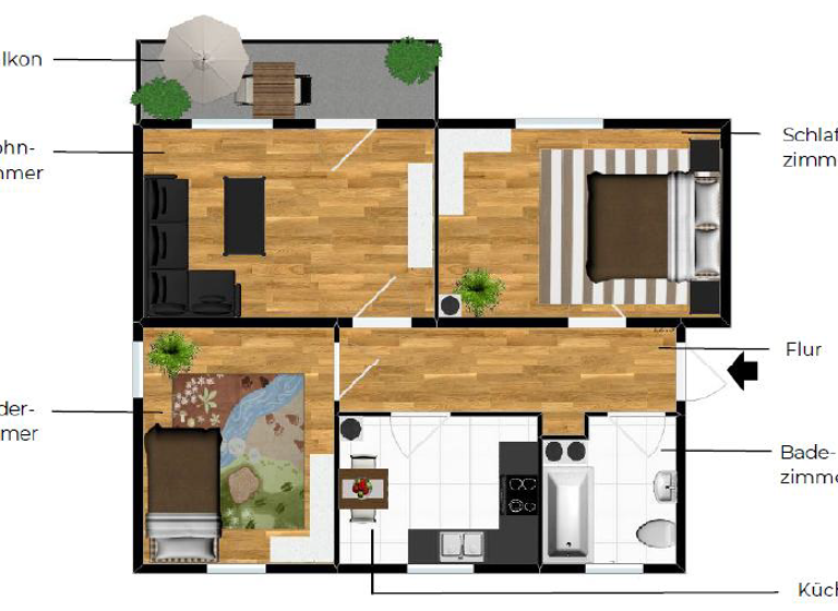Wohnung zum Kauf provisionsfrei 154.000 € 3 Zimmer 71,2 m² EG Breitengüßbach 96149