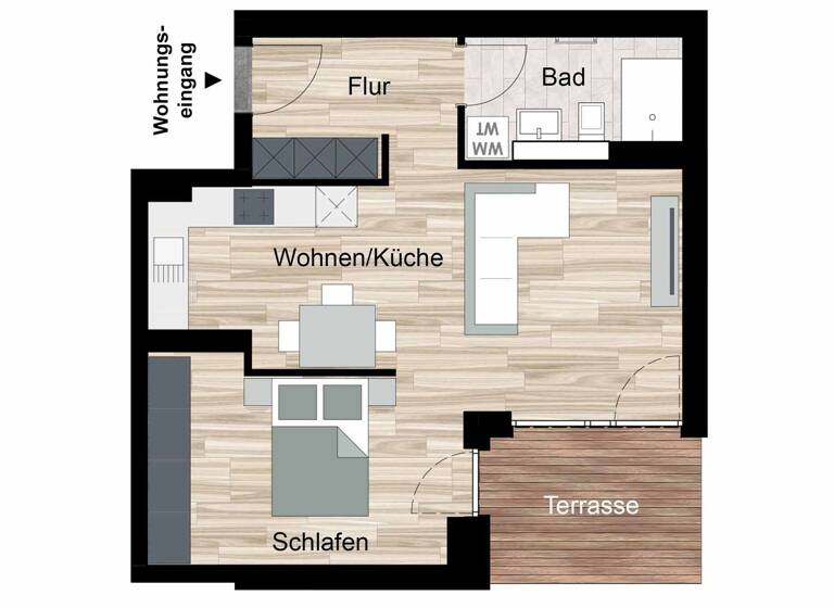 Studio zum Kauf - Erstbezug provisionsfrei 165.000 € 1 Zimmer 51,2 m² UG frei ab sofort Ronshausen 36217