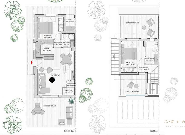 Doppelhaushälfte zum Kauf - Erstbezug 394.000 € 61,3 m² 280 m² Grundstück frei ab sofort Cala Romantica 07680