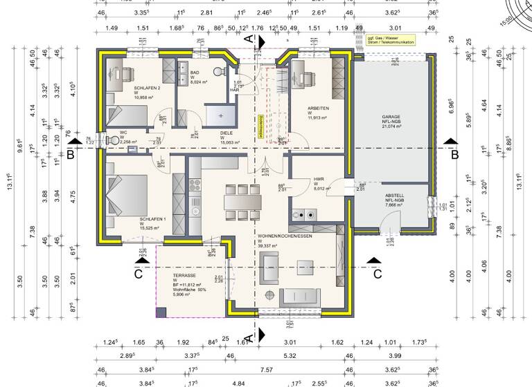 Bungalow zum Kauf - Erstbezug provisionsfrei 429.000 € 4 Zimmer 118 m² 617 m² Grundstück Herzlake 49770