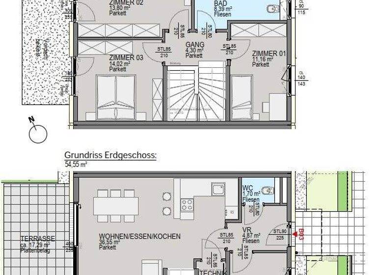 Reihenmittelhaus zum Kauf - Erstbezug 699.900 € 5 Zimmer 106,2 m² Waltendorf Graz 8010