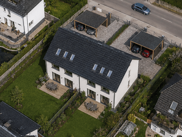 Doppelhaushälfte zum Kauf - Erstbezug 499.000 € 5 Zimmer 140 m² 350 m² Grundstück frei ab 01.12.2027 Welschhufe Bannewitz 01728
