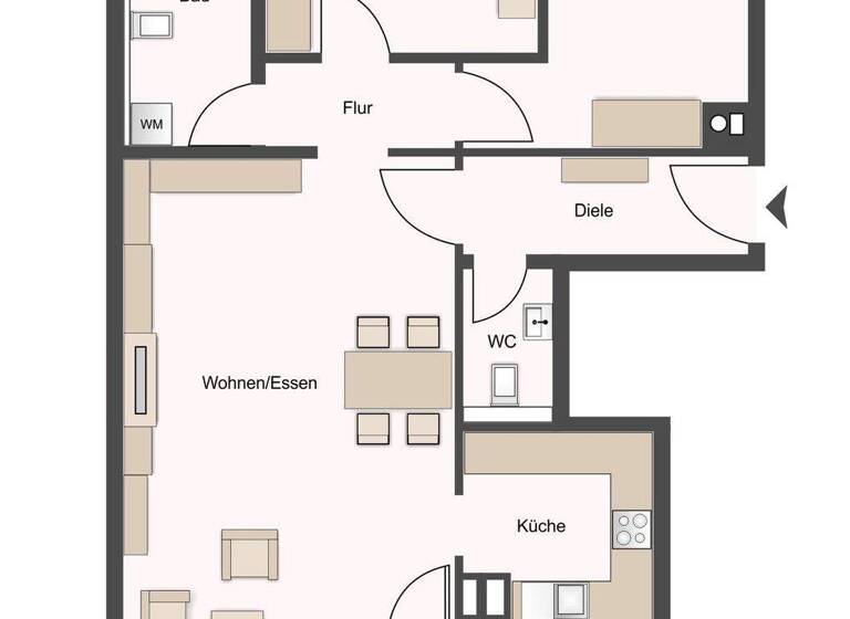 Wohnung zum Kauf 244.000 € 3 Zimmer 73 m² 1. Geschoss frei ab 01.11.2026 Hallerstr. 17 Öhringen 74613