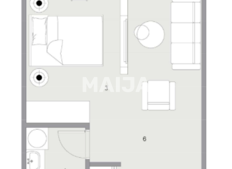 Studio zum Kauf 54.520 € 1 Zimmer 58 m² 1. Geschoss Hurghada 1962013