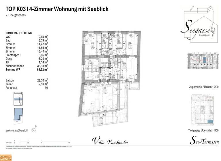 Wohnung zum Kauf 849.000 € 4 Zimmer 89,3 m² 2. Geschoss Gmunden 4810
