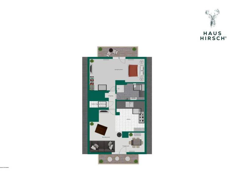 Wohnung zum Kauf 339.000 € 2 Zimmer 49 m² 2. Geschoss Mietenkam Grassau 83224