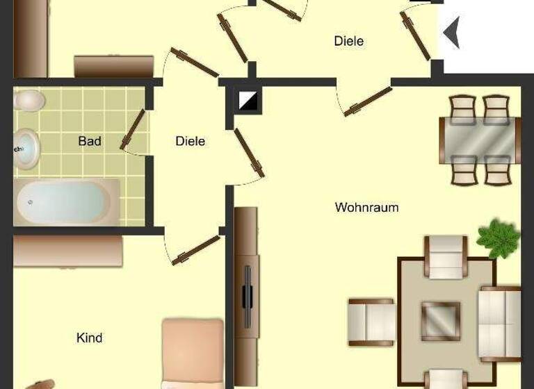 Wohnung zur Miete 709 € 3 Zimmer 71 m² EG Föhrenstraße 10 Solingen-Mitte Solingen 42651