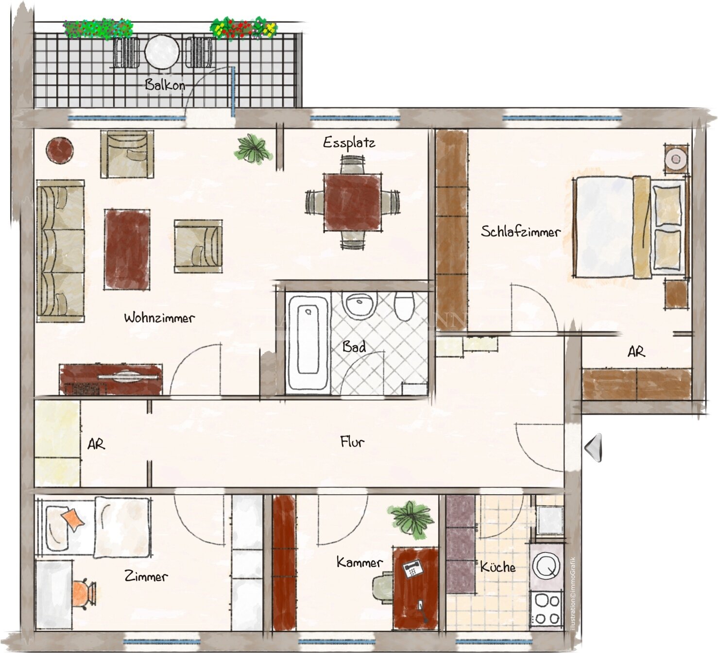 Immobilie zum Kauf provisionsfrei als Kapitalanlage geeignet 154.000 € 3,5 Zimmer 85,6 m²<br/>Fläche Kaltenkirchen 24568