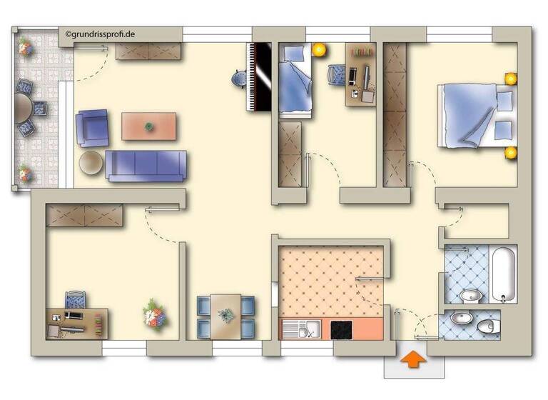 Wohnung zum Kauf 239.000 € 4 Zimmer 88 m² 2. Geschoss Deggendorf 94469
