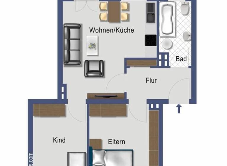 Wohnung zum Kauf provisionsfrei 229.900 € 2 Zimmer 52,9 m² EG Haeselerstraße 19 Mörsenbroich Düsseldorf 40470