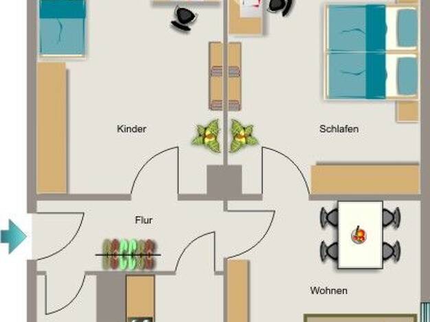 Wohnung zur Miete 515 € 3,5 Zimmer 53,2 m² 2. Geschoss Walkmühlenstr. 6 Vogelheim Stadtbezirk V 45356