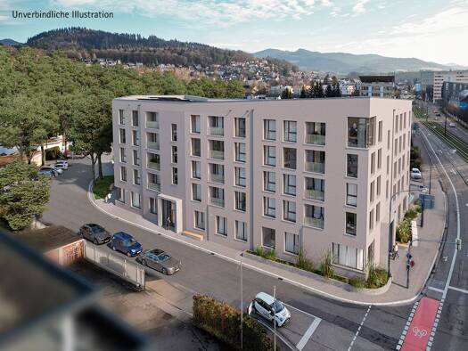 Wohnung zum Kauf - Erstbezug provisionsfrei 298.000 € 2 Zimmer 48,1 m² 2. Geschoss Wippertstraße 2 Wiehre Freiburg 79100