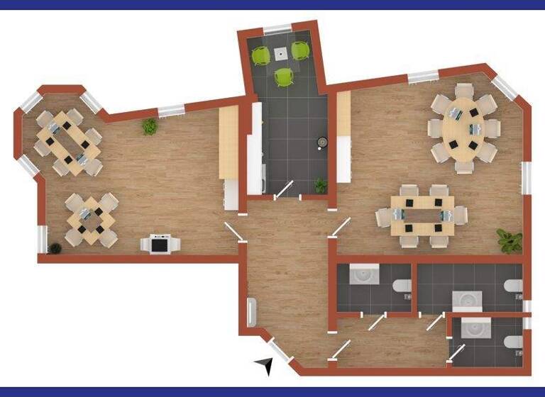 Wohnung zur Miete 540 € 2 Zimmer 81 m² Bad Köstritz 07586