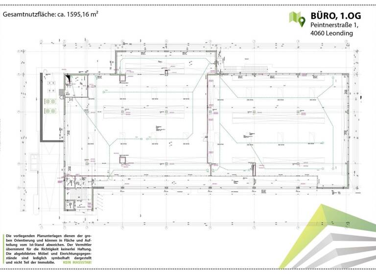 Bürogebäude zur Miete - Erstbezug 15.952 € 1.595,2 m² Bürofläche Peintner Straße Leonding 4060