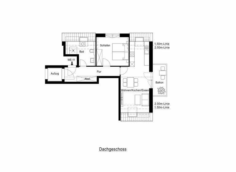 Wohnung zum Kauf provisionsfrei 474.400 € 2 Zimmer 61,5 m² 2. Geschoss Hindenburgstraße 1 Westheim b.Augsburg Neusäß 86356